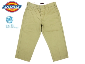 P509★美品★Dickies×earｔｈ コラボ★クロップド ワークパンツ M