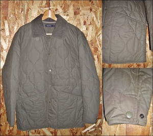 S no tika nautica Quilt Jacket Khaki Heafly Cotton Cotilting Switching K20B493