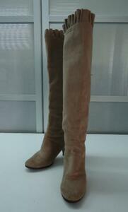 * prompt decision *femi person design! suede long boots *22cm degree 