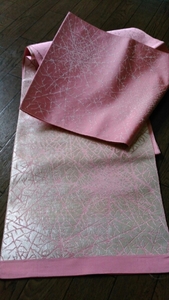  pink & silver obi 