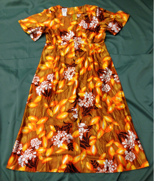 レトロヴィンテージ　JaJa Fashions　ハワイアン　ジャケットワンピース 70's Sears HAWAIIAN fashions ヴィンテージハワイアン
