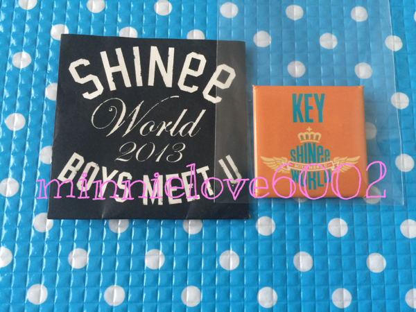 SHINee WORLD 2013★BOYS MEET U★公式 会場限定 グッズ★バッジ★バッチ★KEY キー