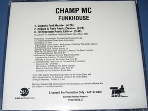 ★CDS★Champ MC/Funkhouse (Remix)★PROMO★Gigantic Funk Remix★Reggie & Rock Remix★TD Hypetown Remix★Rockwilder★CD SINGLE★