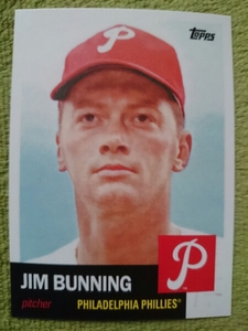 ★JIM BUNNING TOPPS ARCHIVES 2016 MLB #95 HOF PHILADELPHIA PHILLIES ジム・バニング フィラデルフィア・フィリーズ