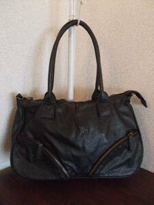  чёрный кожзаменитель ручная сумочка (USED)40514