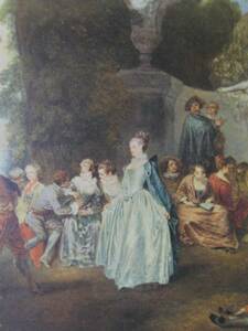 Art hand Auction Fete Champetre/Watteau Extremely rare, From a 100-year-old art book, Painting, Oil painting, Portraits