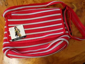  super-rare thing zipit messenger bag ( Zip ito) red 