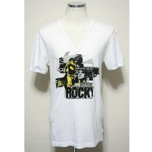 美品 DOLCE&GABBANA ROCKYコラボ深VネックTシャツ 白48