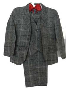  Kids suit formal suit 3 point set + butterfly necktie spring autumn for 