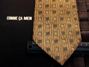 【良品】y6294コムサ・デ・モードのネクタイ●刺繍
