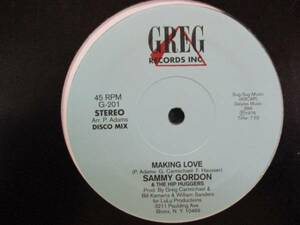 Sammy Gordon - Making Love /Patrick Adams & Greg Carmichael/70's disco傑作/ 5点で送料無料! 12''