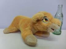 ディズニーライオンキング◆シンバ ぬいぐるみ人形 長さ31㎝ ビンテージ◆Disney The Lion King Simba Vintage Stuffed Animal Plush_画像1