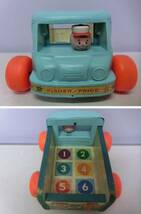 フィッシャープライス◆60s ビンテージ 65年 ミルクワゴン プルトイ 車◆Fisher Price vintage toy 昭和レトロ おもちゃ_画像3