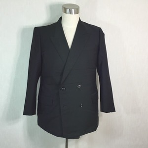 A644V double formal jacket * black wool 75%moheya25% Japan!