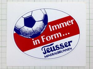 フランスのステッカー：Jeusser サッカー ビンテージ 雑貨 車 +Jb