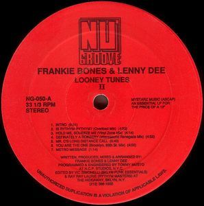 NYの伝説NU GROOVEの50番F・Bones & L・Dee/Looney Tunes II