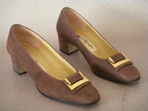 128/ Ginza Kanematsu original leather pumps 23.