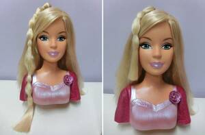 バービー 1991年 スタイリングヘッド 髪の長さが変わる ビンテージ 顔 人形 30cm◆Barbie Styling Head MATTEL 90s Vintage ディスプレイ