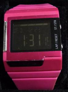 diesel wristwatch digital pink 