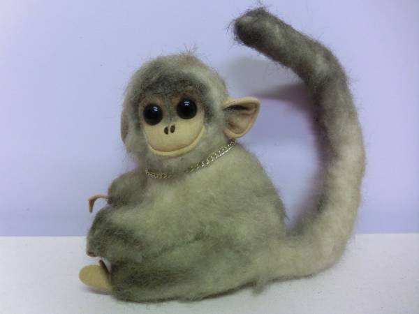 昭和レトロ　さる　ぬいぐるみ Yahoo!オークション -「昭和 レトロ ぬいぐるみ」(サル) (動物