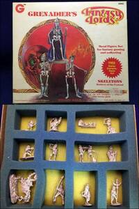 =Grenadie gray Nadia = skeleton metal figure set @ Vintage import toy box attaching skeleton TPRG for 