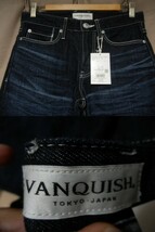 新品！VANQUISH ヴァンキッシュ ユーズド加工 デニムパンツ 1 インディゴ_画像2