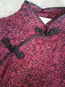 [ новый товар ] платье в китайском стиле * длинный длина * красный × чёрный 