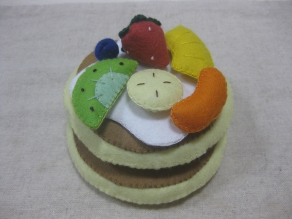 フルーツパンケーキ ハンドメイド フェルト ままごと