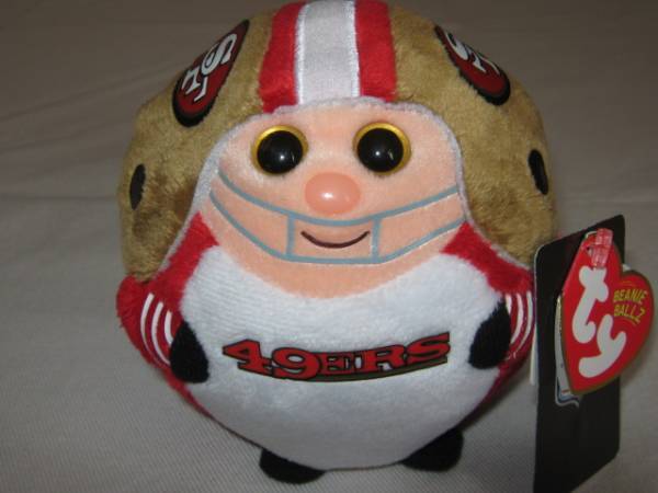 ★新品 2014年 tyビーニーボールズコレクション The Beanie Ballz Collection NFL サンフランシスコ SF 49ERS アメリカンフットボール★