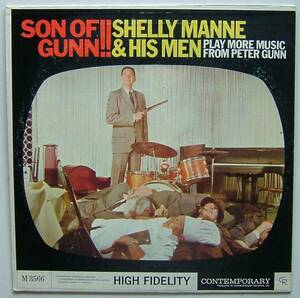 ◆ SHELLY MANNE & His Men / Son of Gunn ◆ Contemporary M3566 (yellow:dg:D1) ◆