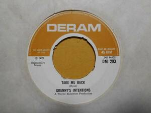 Granny's Intentions-Take Me Back★英Deram 茶ラベ7”/マト1