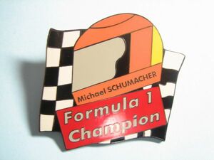 ピンバッジ ミハエル シューマッハ チャンピオン ヘルメット F1