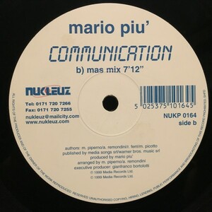 Mario Piu' / Communication
