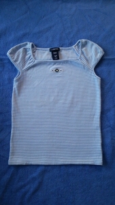 美品★GAP KIDS XS/TP(4)ストレッチいりボーダ－Tシャツ100～110