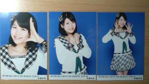 HKT48 BLT 生写真 2013 3月 BLUE 伊藤来笑 3種コンプ