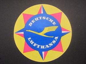 ルフトハンザ・ドイツ航空（東ドイツ）■ラゲッジラベル■レア