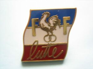 ピンバッジ フランス　鶏　国旗　ニワトリ　トリコロール