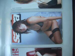 * unused telephone card * Yoshioka Miho *sarora small of the back 