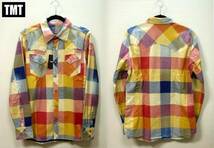 ☆タグ付 TMT INDIGO BIG CHECK SHIRT