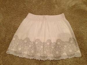  Jill Stuart embroidery skirt beige size 0 S size 