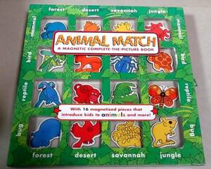 「ANIMAL MATCH」A Magnetic Complete-The-Picture Book