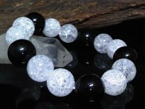  onyx 16 millimeter crack crystal 14 millimeter beads 