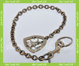  Dolce & Gabbana [BP1334] metal * key chain * tea color 
