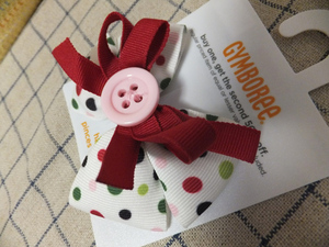  including carriage * new goods * Gymboree * button × ribbon × dot * hair clip *GYMBOREE