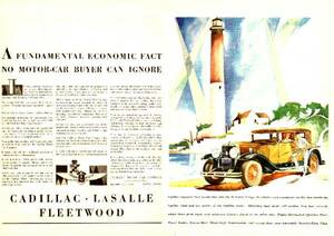 *1929 year. automobile advertisement Cadillac Cadillac