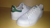 23.5cm アディダス スタンスミス 白/緑 顔つき ADIDAS STANSMITH_画像1