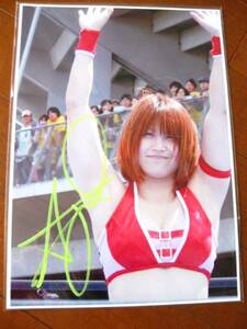  chestnut .... with autograph large size life photograph 14 beautiful person woman Professional Wrestling 