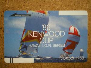 tt9-235・ケンウッド　’86 KENWOOD CUP　ハワイ　テレカ