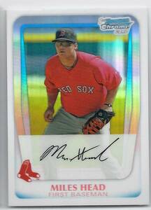 2011 Bowman Chrome Miles Head Refractor /500