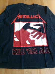 Metallica футболка с длинным рукавом kill 'em all чёрный M / s.o.d anthrax long T